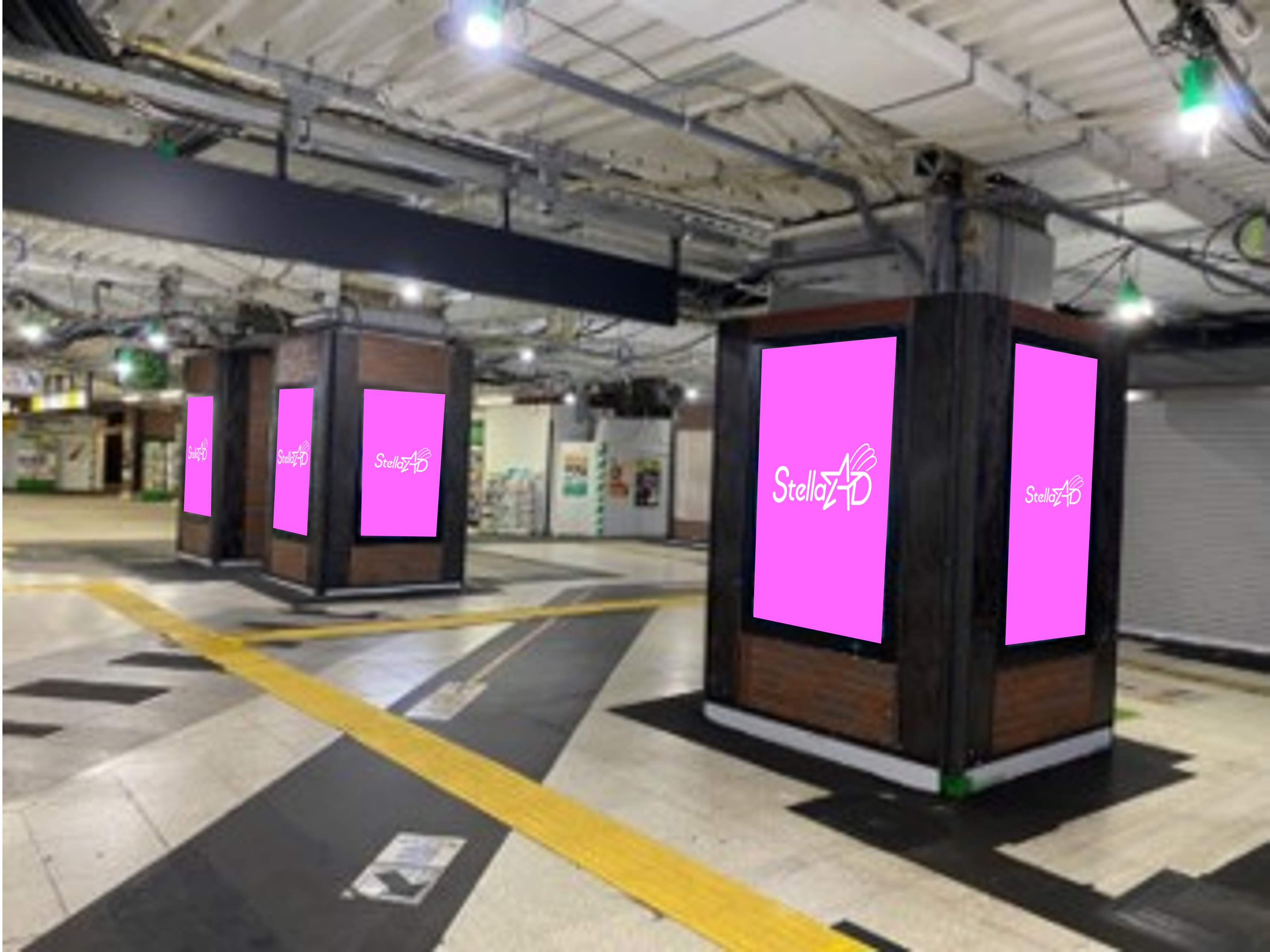 【JR新橋駅】J・ADビジョン 新橋駅北改札