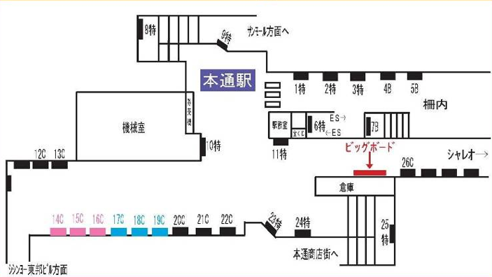 【アストラムライン本通駅】ビッグボード