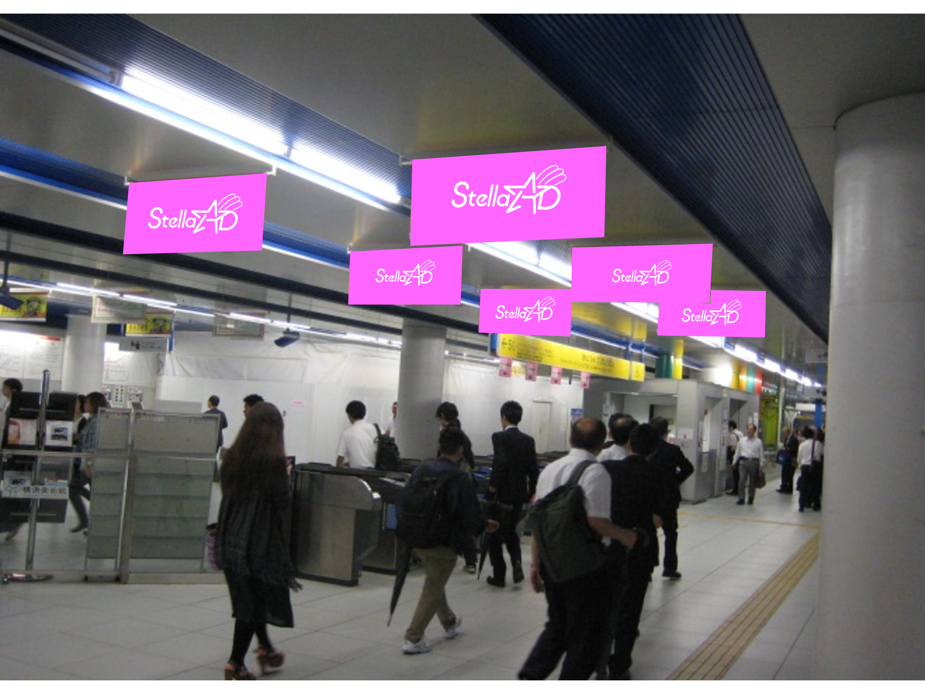 【みなとみらい駅】フラッグ広告