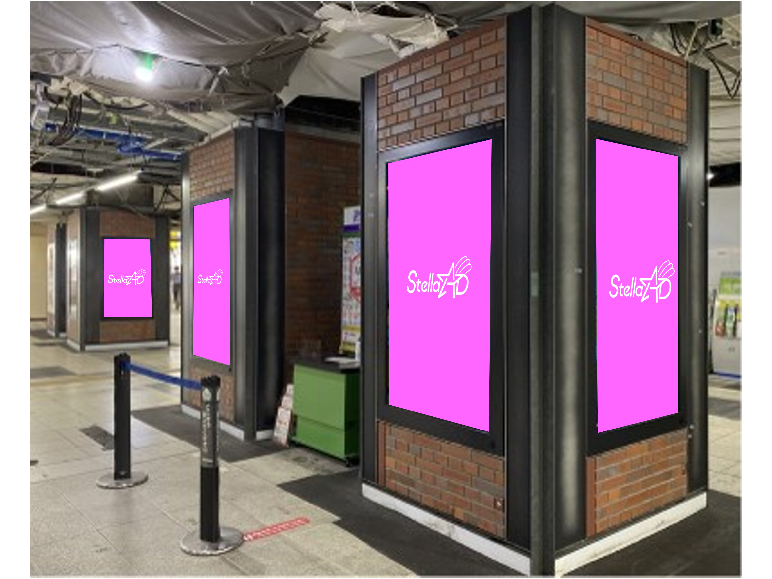 【JR新橋駅】J・ADビジョン 新橋駅南改札