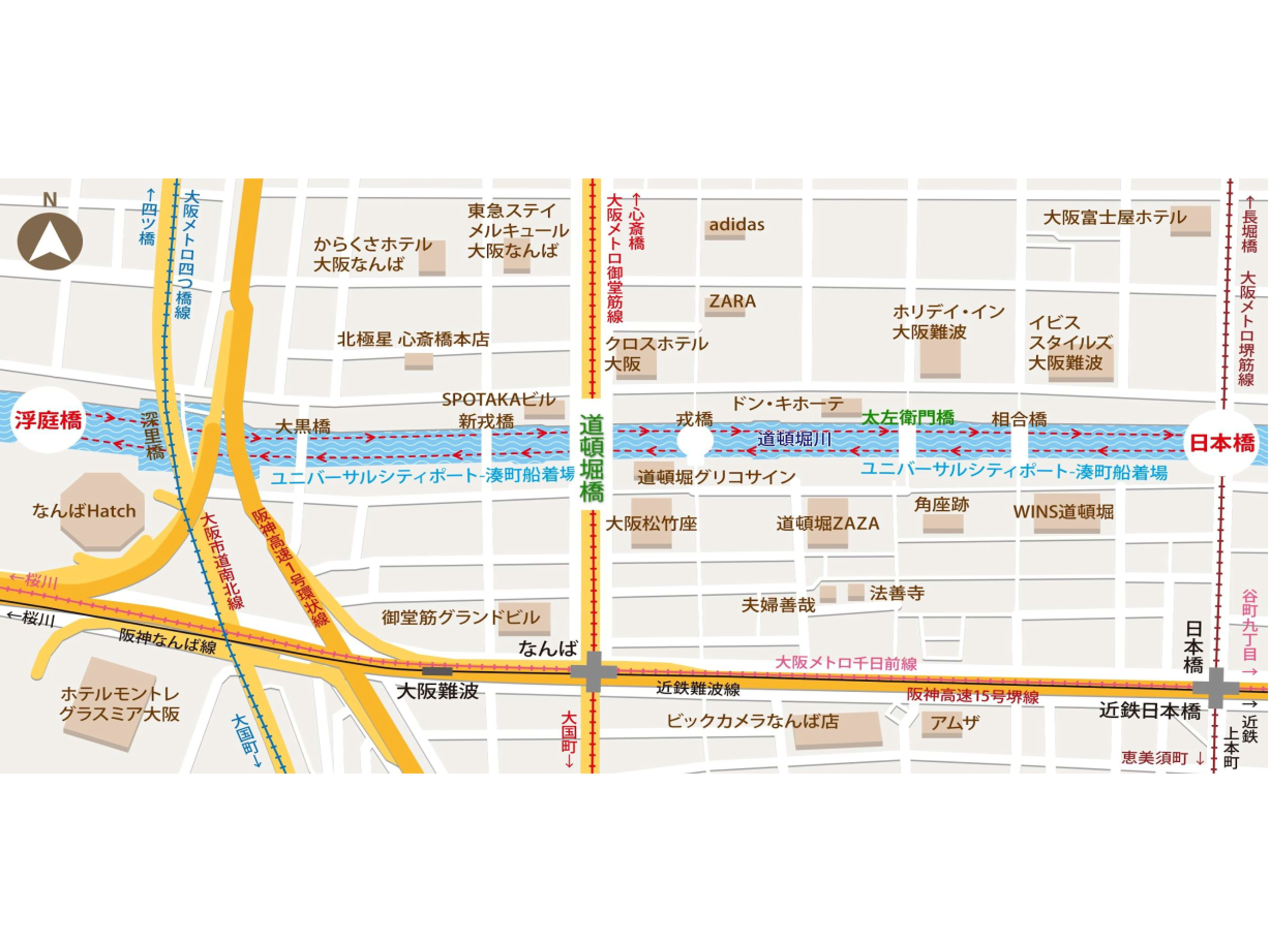 【大阪 道頓堀川】LED AD CRUISE 三角型