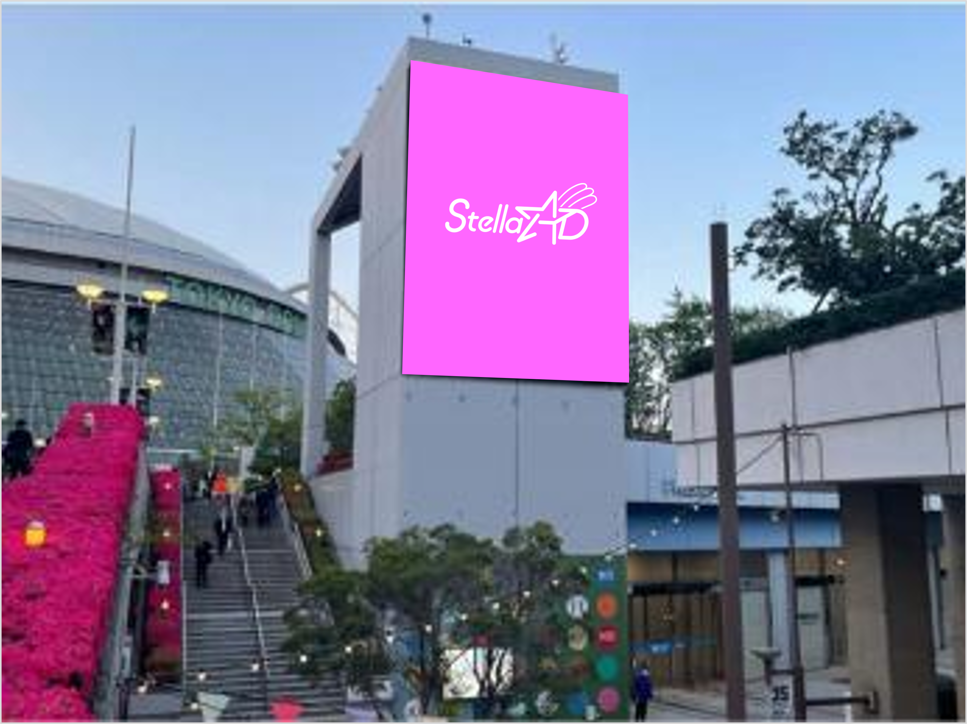 【後楽園】東京ドームシティビジョンズ(プリズムホール塔体ビジョン)30秒